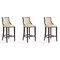 Manhattan Comfort Fifth Avenue Bar Stool in Cream and Walnut, PK3 3-BS007-CR - alternate 1